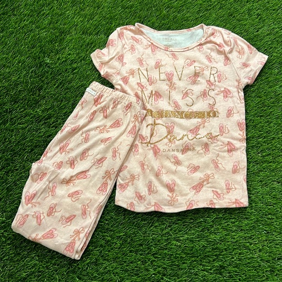 Danskin Girls Super Soft Pajama Set Light Heather Size
